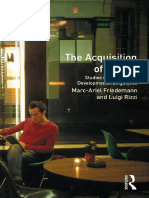 (Longman Linguistics Library) Marc-Ariel Friedemann-The Acquisition of Syntax Studies in Comparative Developmental Linguistics-Routledge (2014)