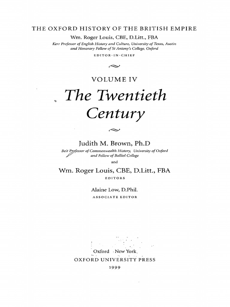 The Oxford History Of The British Empire Pdf British Empire