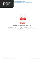 Cisco: Exam Questions 300-115