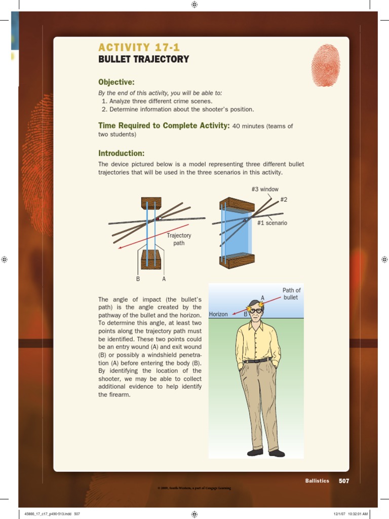 Trajectory and Bullet Comparison Lab | PDF | Cartridge (Firearms ...
