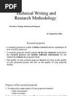 Technical Writing and Research Methodology