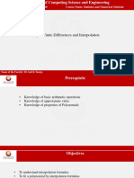 Study Material, Unit II, Interpolation, MATH3510