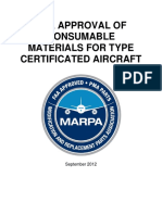 Faa Approval of Consumable Materials For Type Certificated Aircraft