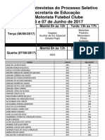 Retificação - Classificados Por Ordem Alfabética Processo Seletivo SME