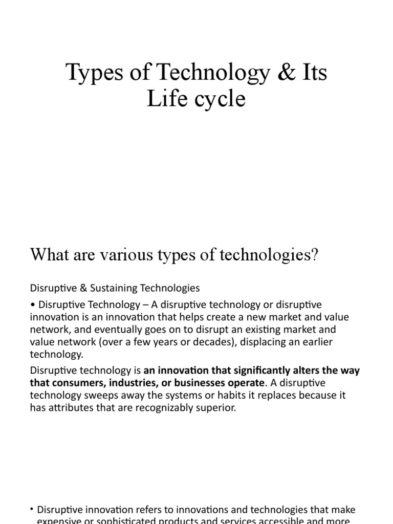 Understanding Disruptive Technologies | PDF | Disruptive Innovation ...