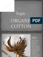 Topic:: Organic Cotton