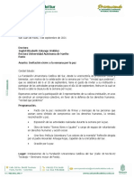 Doctora Ingrid Elizabeth Colunge Ordóñez Rectora Universidad Autónoma de Nariño Pasto Asunto: Invitación Cierre A La Semana Por La Paz