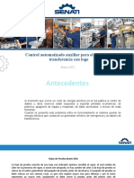 Control automático de tablero de transferencia con generador eléctrico