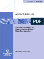 Ansi/I - TR12.06.01-1999: Electrical Equipment in A Class I, Division 2/zone 2 Hazardous Location