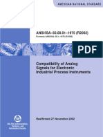 Ansi/I - 50.00.01 - 75 (R2002) : Compatibility of Analog Signals For Electronic Industrial Process Instruments