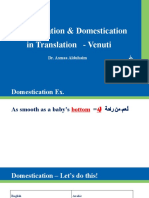 Foreignization Domestication - Venuti P2