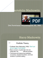 Teori Portofolio Markowitz dan Diversifikasi Investasi
