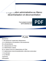 L'Organisation Administrative Au Maroc