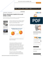 Power Electronics Market To Be Worth $26bn in 2026