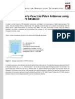 Design of Circularly-Polarized Patch Antennas Using CST MICROWAVE STUDIO