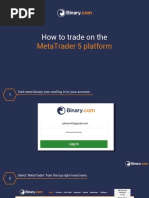 How To Trade On The: Metatrader 5 Platform