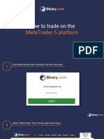 How To Trade On The: Metatrader 5 Platform