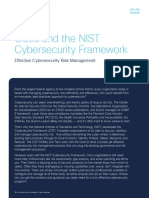 Cisco and The NIST Cybersecurity Framework Effective Cybersecurity Risk Management