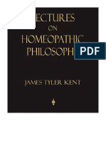 Lectures On Homeopathic Philosophy - James Tyler Kent