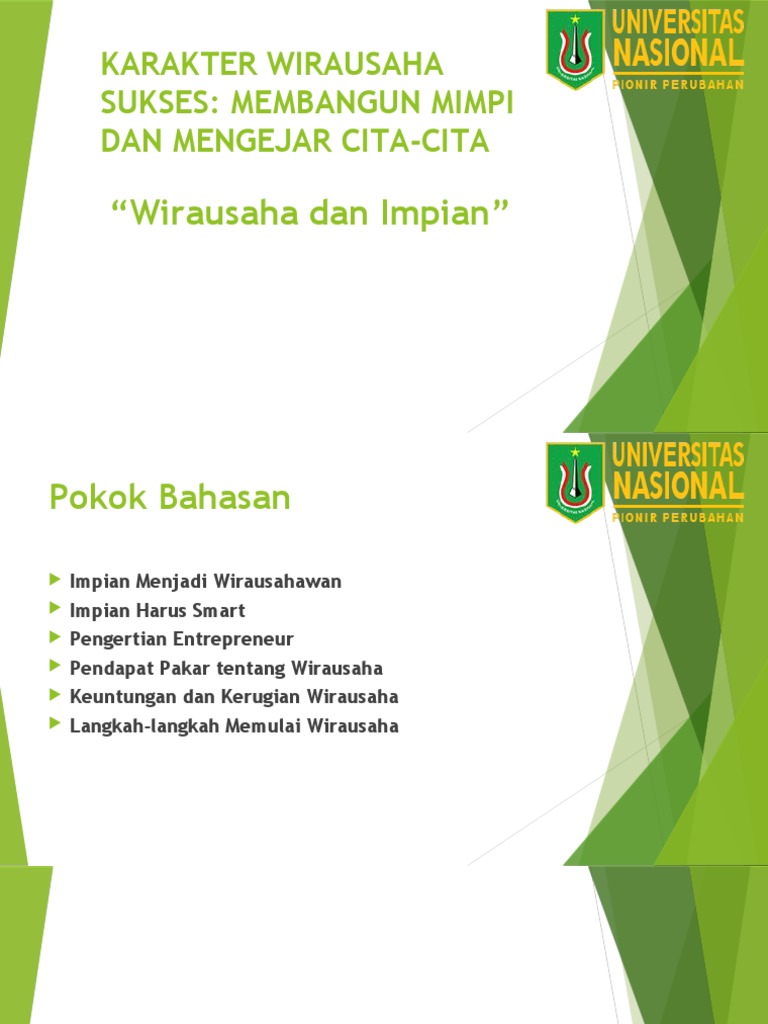 Pertemuan 1 Membangun Mimpi Dan Mengejar Cita Cita Pdf