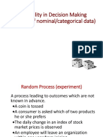 Probability in Decision Making (Analysis of Nominal/categorical Data)