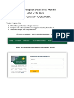 Panduan Pengisian Data Seleksi Mandiri Jalur UTBC 2021 UPN "Veteran" YOGYAKARTA