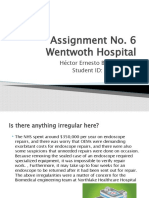 Assignment No. 6 Wentwoth Hospital: Héctor Ernesto Bravo Huerta Student ID: 101342582