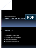 Operation in Mathematics