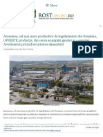 Azomureș, cel mai mare producător de îngrășăminte din România, OPREȘTE producția, din cauza scumpirii gazelor și a energiei. Avertisment privind securitatea alimentară – Rost Online