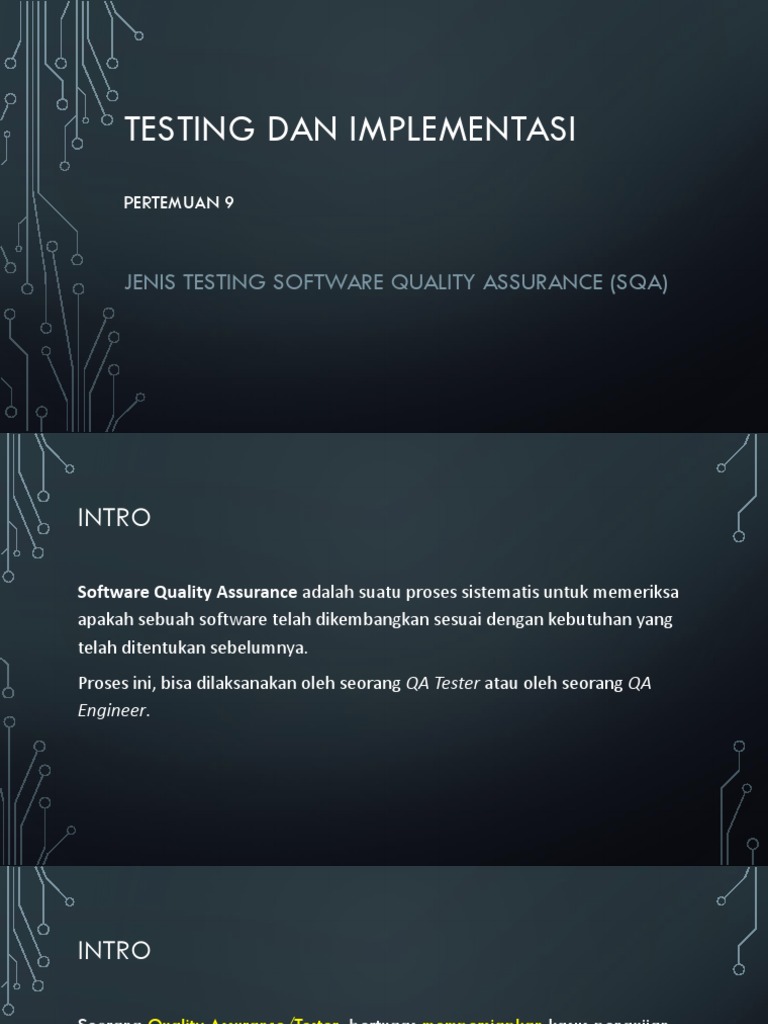 Jenis Pengujian Software QA | PDF | Komputer