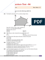 Math Warriors Test - 04: Each Question Carries 1 Mark