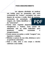 Dicas para Emagrecimento