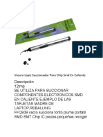 Vacum Lapiz Succionador Para Chip Smd en Caliente