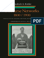 Kittler Friedrich Discourse Networks 1800 1900