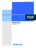 NE2G757GT: Specifications For Green Led