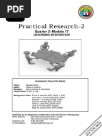 Practical Research-2: Quarter 2 - Module 17