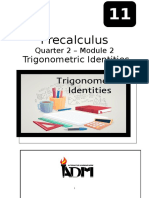 Precalculus11 Q2 M2 Trigonometric Identities