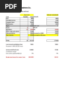 Solution - Salem Telephone Co.: Cost Variable Fixed