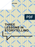 Three Lessons in Storytelling - Jon Favreau English 1