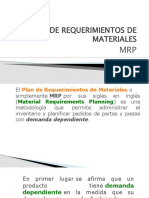 Sesión MRP