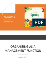 Organising Presentation