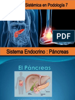 Patología sistémica en podología: Páncreas