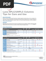 Gemini Column Care | PDF | High Performance Liquid Chromatography ...