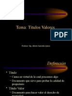 Power Point Titulos Valores