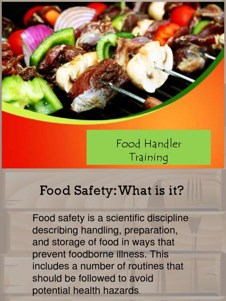 Food Handler Notes PDF Foods Food Safety