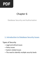 Database Security and Authorization