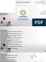 (Benzoic Acid Boiling Test) : Report Submission Date: 30/5/2021