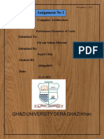 Performance Parameters of Cache Memory