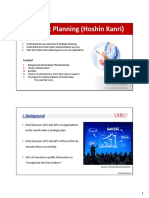 Strategic Planning (Hoshin Kanri) : I. Background