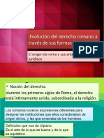 Evolución Del Derecho Romano A Través de Sus Formas de Gobierno